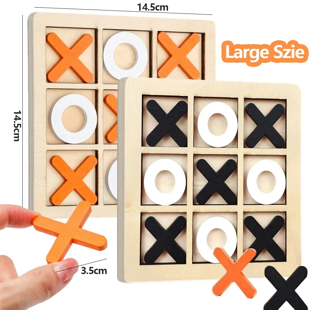 Kids Educational Game 3 - Drewniana gra XO Tic Tac Toe