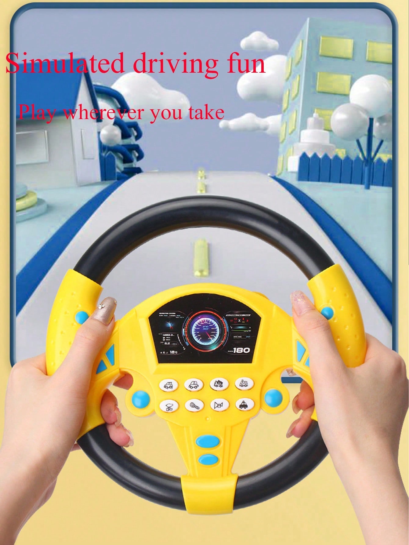 Kids Education Phone - Zabawka w formie kierownicy dla dzieci,