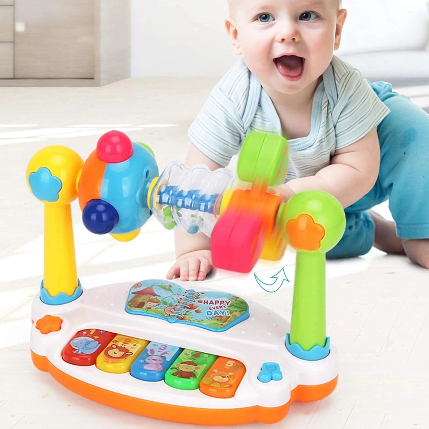 Kids Education Phone - Zabawki do fortepianu dla dzieci Obrotowa