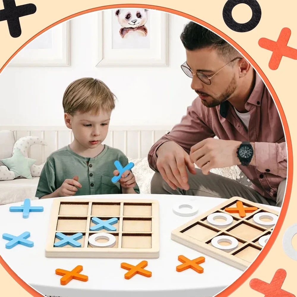 Drewniana gra XO Tic Tac Toe M – Kids Educational Game 3 recenzja i cena