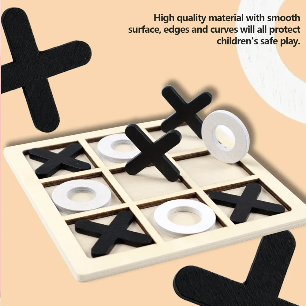 Drewniana gra XO Tic Tac Toe M – Kids Educational Game 3 recenzja i cena