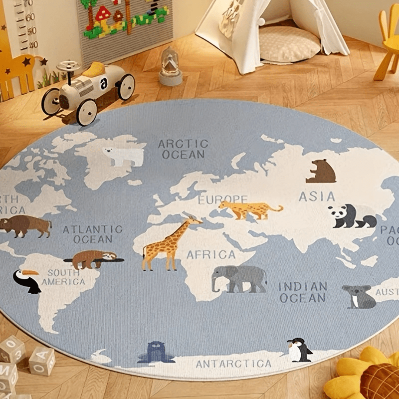 Dywan z mapą świata dla dzieci – Kids Education Nursery recenzja i cena