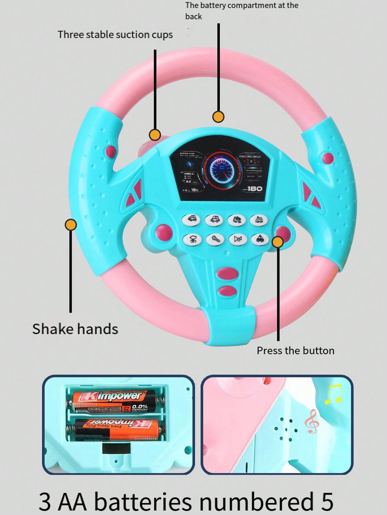 Zabawka w formie kierownicy dl – Kids Education Phone recenzja i cena