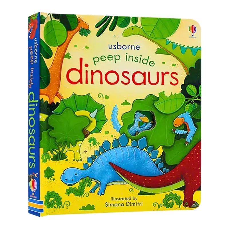 Usborne Peep Inside Dinosaurs  – Kids Education Board recenzja i cena