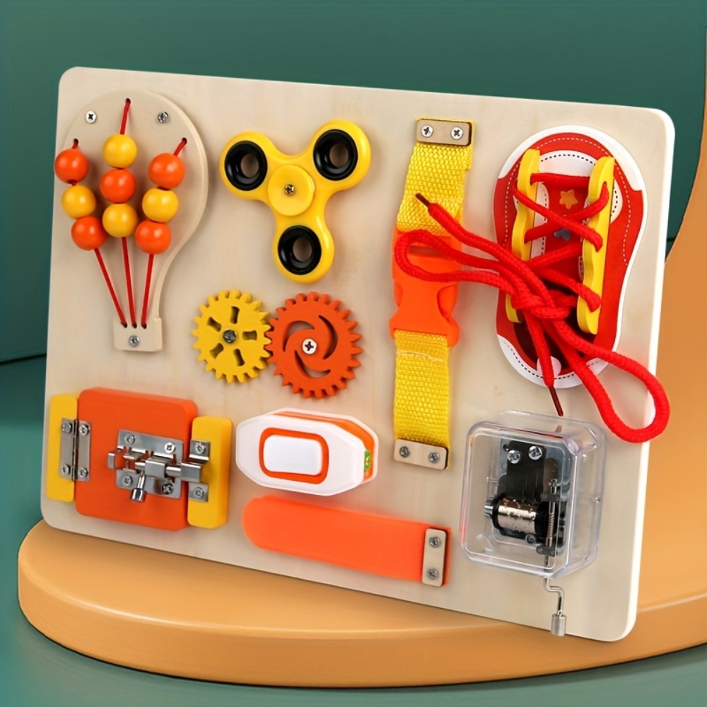 Drewniana tablica manipulacyjn – Kids Education Board recenzja i cena