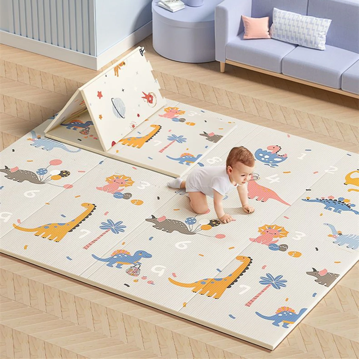 Składany, nietoksyczny dywan d – Kids Education Nursery recenzja i cena