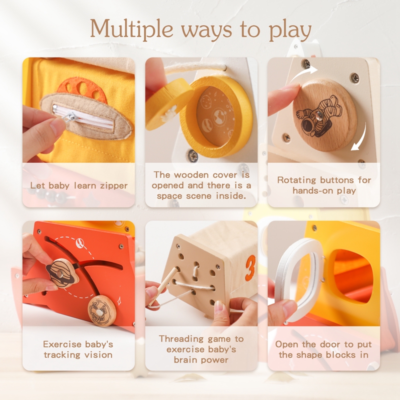 Drewniane zabawki Montessori d – Kids Education Board recenzja i cena